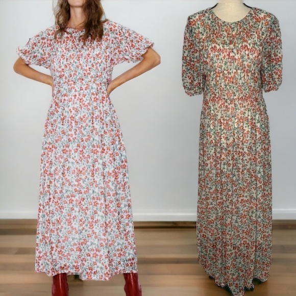 Zara Floral Cottagecore Maxi Dress - Picture 15 of 15